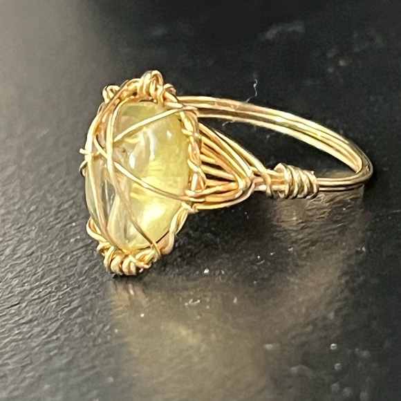 wire ring with citrine stone size 5 - Picture 14 of 14